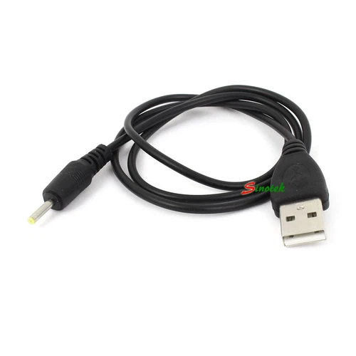 USB-A to 2.5mm Barrel Jack Male DC 5V 70cm power charger plug adapter cable lead
