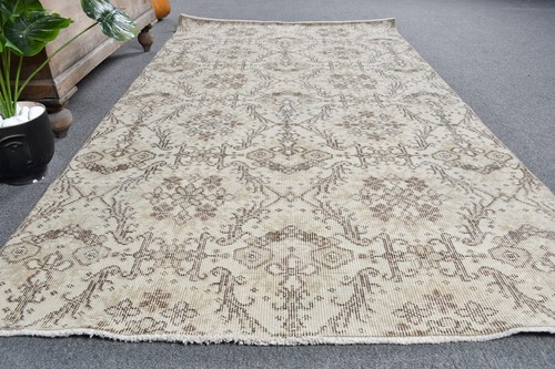 Oushak Rugs, 3.9x7.1 ft Area Rug, Turkish Rugs, Vintage Rugs, Kitchen Rugs - Picture 6 of 6