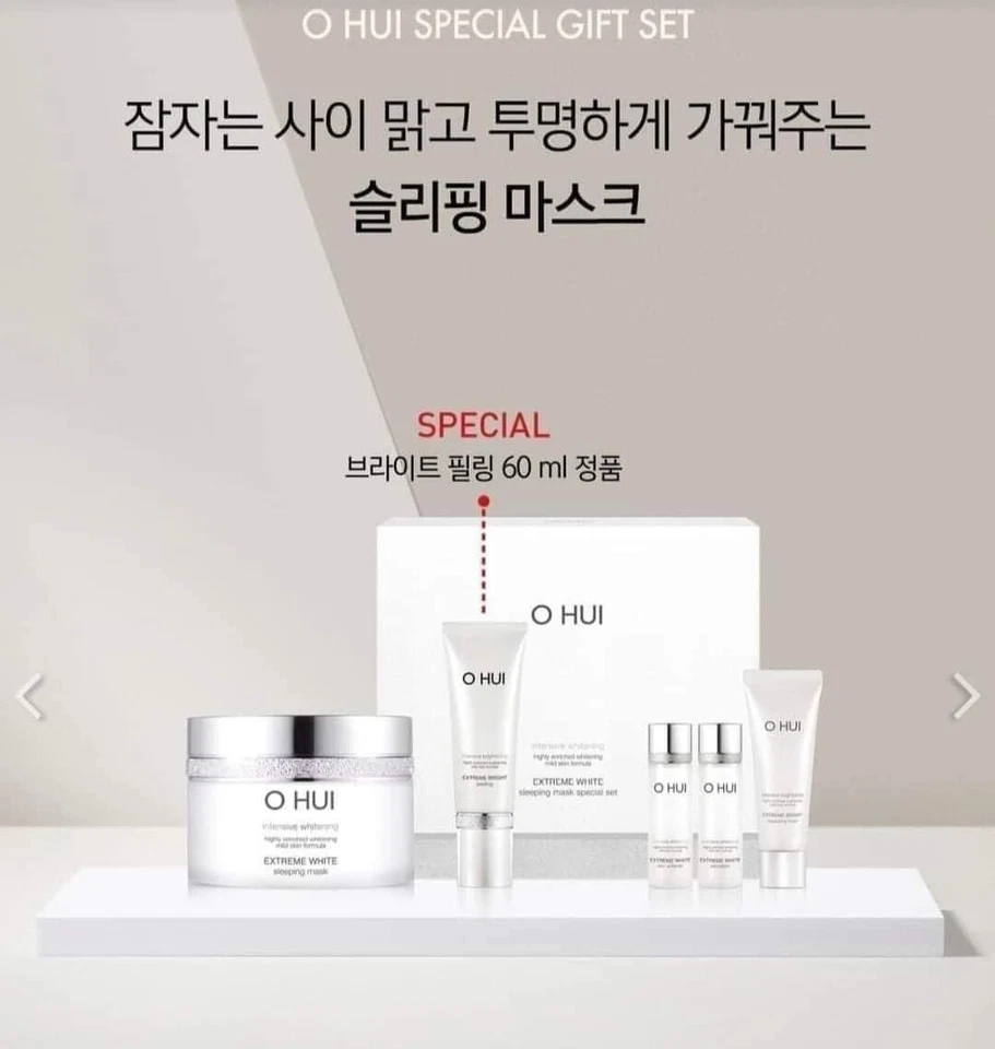 OHUI Extreme White Mascarilla para Dormir Crema 100 ml Set Especial O HUI Foto 4 de 4