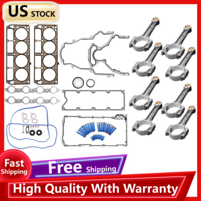 Ls9 Connecting Rods LS Gasket Set + LS9 Head Gaskets + 8x Connecting Rods for Chevy LS1 LS6 ...