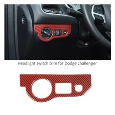 1x Headlight Switch Button Panel Cover Trim for Dodge Charger 10+/Challenger 15+