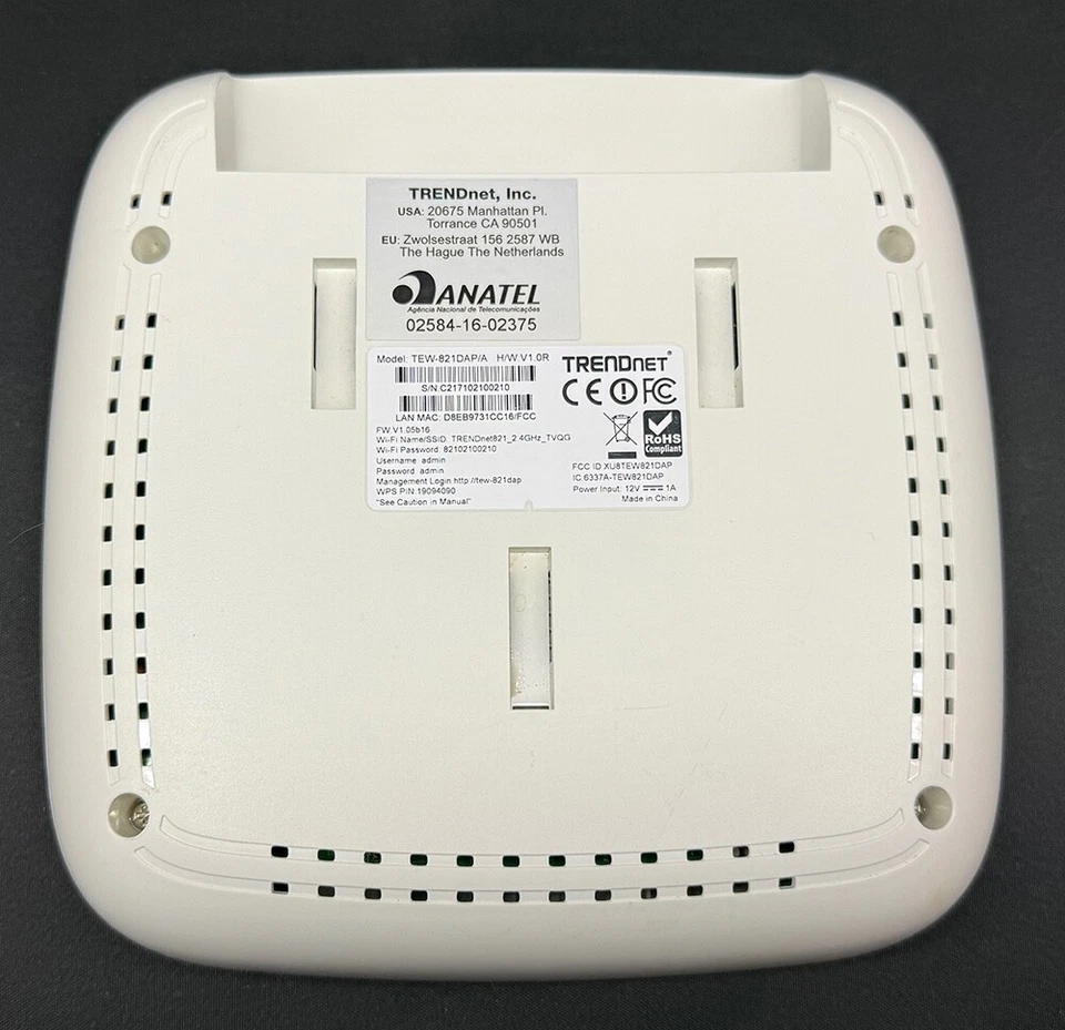 TRENDnet TEW-821DAP/A AC1200 Dual Band PoE Access Point Power Over Ethernet - Image 4 of 4