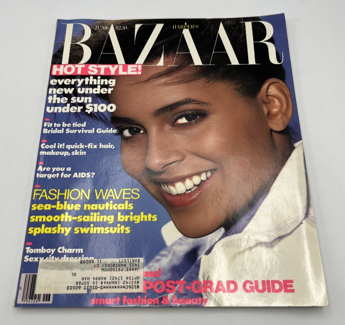 Harpers Bazaar Magazine June 1988 Louise Vyent | eBay