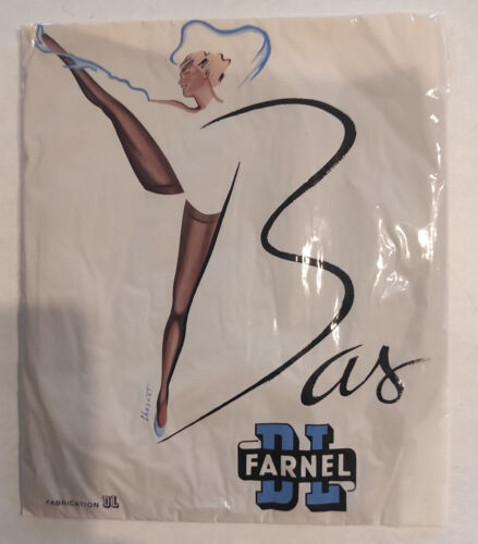 Bas  nylon couture vintage  DL FARNEL DL72 CHAIR T1  Keyhole Stockings CALZE - Photo 1/12