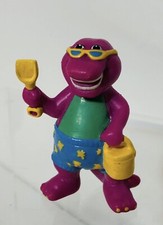 1993 Sun Beach Barney Shovel Pail Swimsuit 2.5" PVC Action Figure Dinosaur Lyons