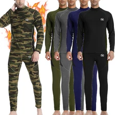 MEETHOO Mens Thermal Underwear Long Johns Base Layer Fleece Lined for Winter