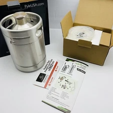 Homebrew Mini Keg - Stainless Steel CO2 Home Keg Dispenser System (64 oz.)