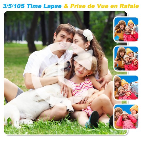 Appareil Photo Enfant | 3.5" Grand Écran| Zoom Rotatif 360°| 1080P HD Apparei... - Zdjęcie 9 z 9