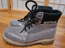 Women's Caterpillar CAT Metallic Silver Colorado Women's Work Safety Boots Sz 7