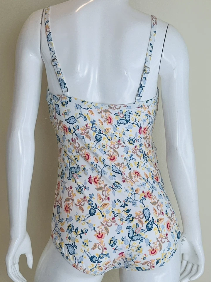 JANTZEN купальный костюм 1шт купальный костюм белый размер 10 многоцветный цветочный - Изображение 2 из 3
