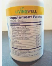 Enzyme Complex Supplement – 90 Count – Daily Wellness & Active Lifestyle