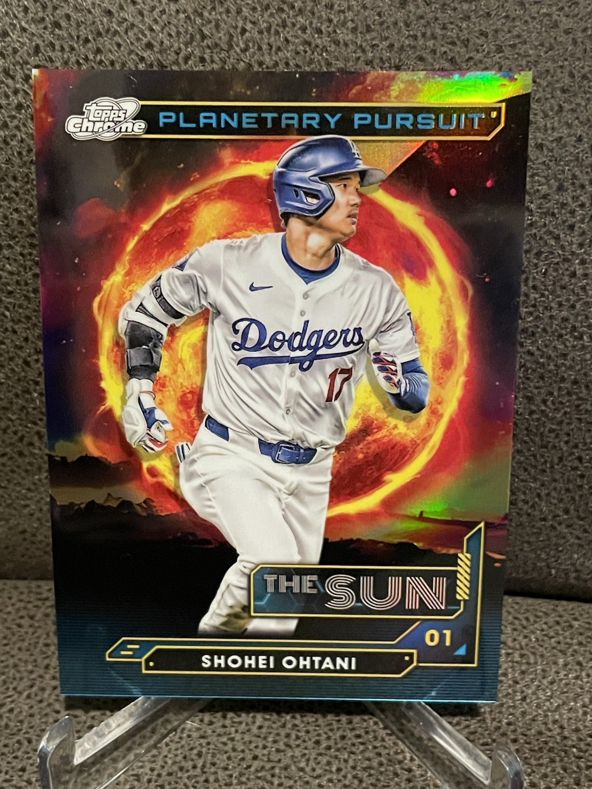 🔥Shohei Ohtani 2024 Topps Chrome Cosmic 'Planetary Pursuit' The Sun Case Hit