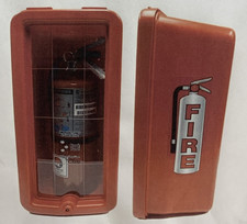 Cato 10551-H Red Plastic Chief Fire Extinguisher Cabinet Red for 2-1/2 or 5lbs