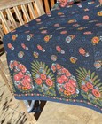 Beauvillé's tablecloth French Linen Navy Floral excellent 66' x 56' rectangle — photo 9