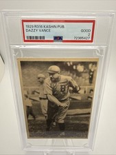 1929 Kashin Publications R316 DAZZY VANCE Brooklyn HOF RC