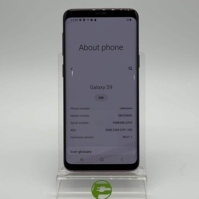 Unlocked Samsung Galaxy S9 4GB RAM 64GB SM-G960U Purple