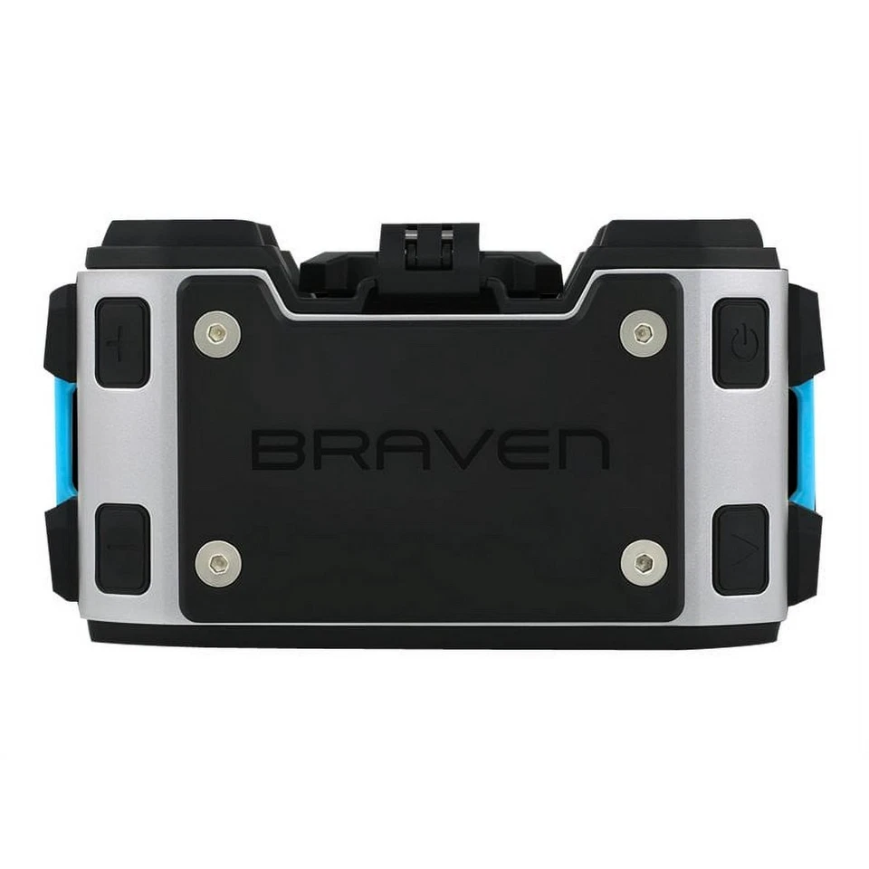 Braven BRV-PRO Wireless Bluetooth Speaker – Black/Silver/Cyan – Portable - Image 4 of 4