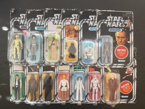 A New Hope Retro Collection Kenner Wave 1 & 2 + Grand Moff Tarkin