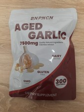 Aged Garlic 7500mg 300 Softgels Odorless Garlic Extra.Exp:9-27 "FREE SHIPPING "