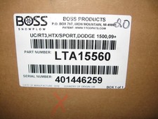 Boss Snow Plow Rt3 Htx Sport Duty Only Truck Mount Lta15560 09-12 Dodge 1500 Boss Snow Plow Rt3 Htx Sport Duty Only Truck Mount Lta15560 09-12 Dodge 1500