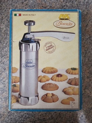 Vintage Cookie Press Marcato Biscuits 20 Formes Made In Italy