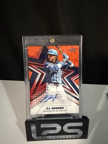 2026 Topps Stars Autographs Orange Foil - CJ Abrams #BSA-CA 1/25🔥 (First Print)