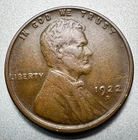 1922-D  LINCOLN CENT  VF/XF    BETTER DATE  #2461