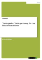 Trainingslehre. Trainingsplanung FüR Eine Frau Mittleren Alters