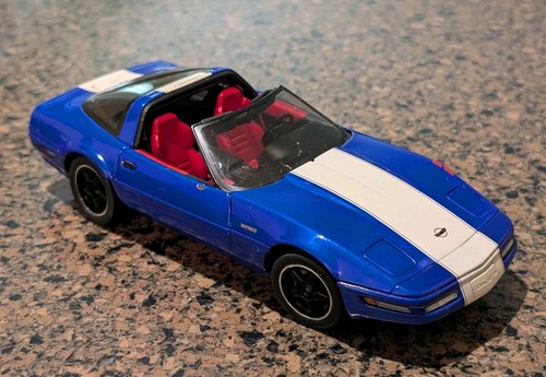 🔥Danbury Mint - 1996 Corvette GrandSport Coupe (Admiral Blue) - 1:24 - Loose