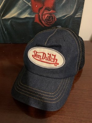 Von Dutch Unisex Adult Denim Hat, One Size - Blue