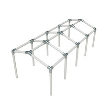 Carport Canopy EMT Pipe Fittings Kit 1-3/8" Low Peak Connectors, 10 Legs