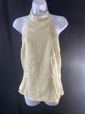 Nasty Gal My Halter Ego Satin Top Womens Size 8 Going Out Shirt Cocktail Disco