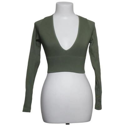 Urban Outfitters, Crop Top, Größe: S, Grün, Elasthan/Polyamid, Einfarbig #dpE