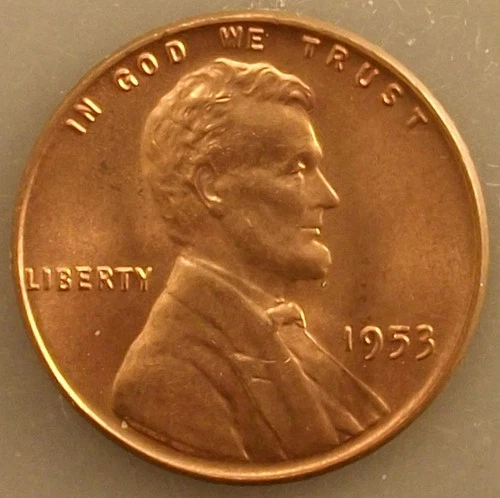 1953-P Lincoln Wheat Cent Penny GEM RED BU Uncirculated