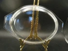 VINTAGE PYREX Clear Glass Lid 943-C  Cover For Oval Casserole Dishes