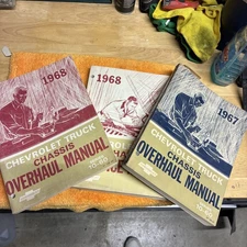 3 Chevy Chevrolet Truck Chassis Service And Overhaul Manuals 1968 1967