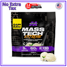 High-Protein Mass Gainer Vanilla Milkshake, 6LB - Mass Tech Extreme 2000 Mass... 10.56 per gallon