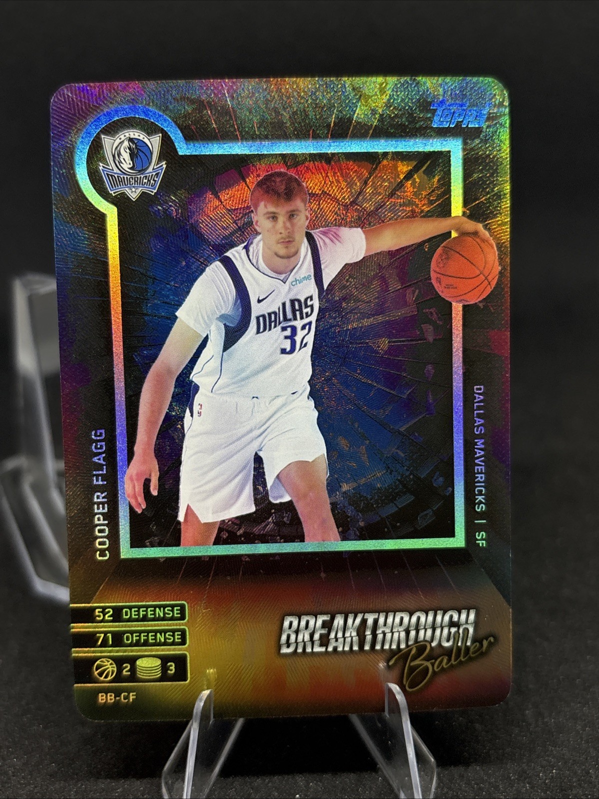 2025 Topps Match Attax Breakthrough Ballers Cooper Flagg #BB-CF Rookie Mavericks