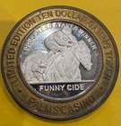 2003 Palms Funny Cide $10 Silver Token