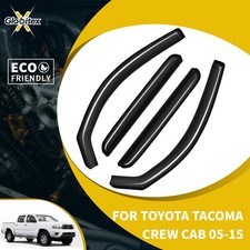In-channel Window Visor Rain Guards For 2005-2015 Toyota Tacoma Double Cab