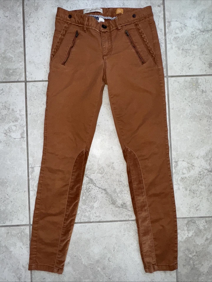 Pilcro & The Letterpress • Брюки для верховой езды Anthropologie • Размер 0 • Бархат саржи