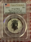 2018-S Reverse Proof Silver Kennedy Half Dollar PCGS PR70 First Strike