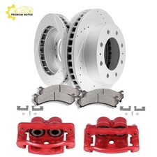 For Chevrolet Avalanche Express 2500 Hd Front Brake Rotors Calipers Ceramic Pads