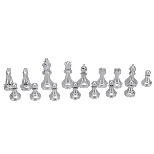 Chessmen Gold And Silver 32 Pieces Chess Game For Puzzle Games HO - Picture 12 of 24