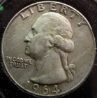 1964-P  Washington Quarter!  90% silver! Philadelphia mint!  NICE!!
