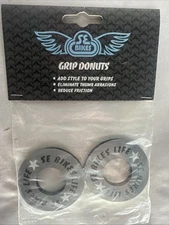 SE Bikes Life Black Handlebar Racing Donuts Grey/White
