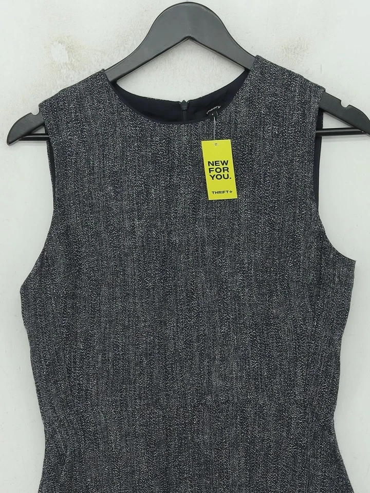 Theory A-Line Midi Dress in Blue - Image 3 of 4