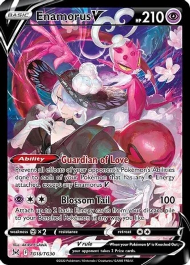 NM-Mint Enamorus V - TG18/TG30 - Lost Origin Trainer Gallery Pokemon Lost Origin
