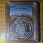 1878-S Morgan Silver Dollar  PCGS MS65