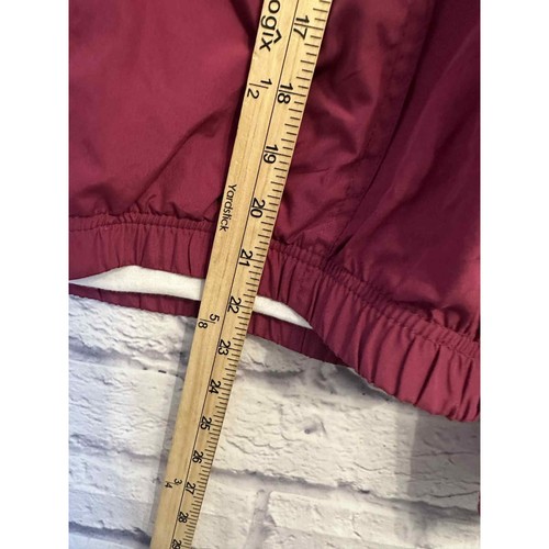 Napa Valley Sport Lightweight Full Zip Jacket Burgundy Ruched L - Picture 7 of 7
